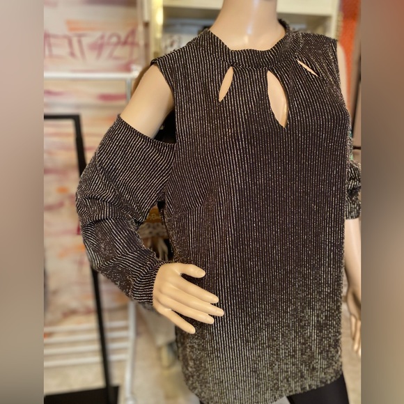 10088 Gold Color shimmering tunic size XXL - Picture 4 of 10